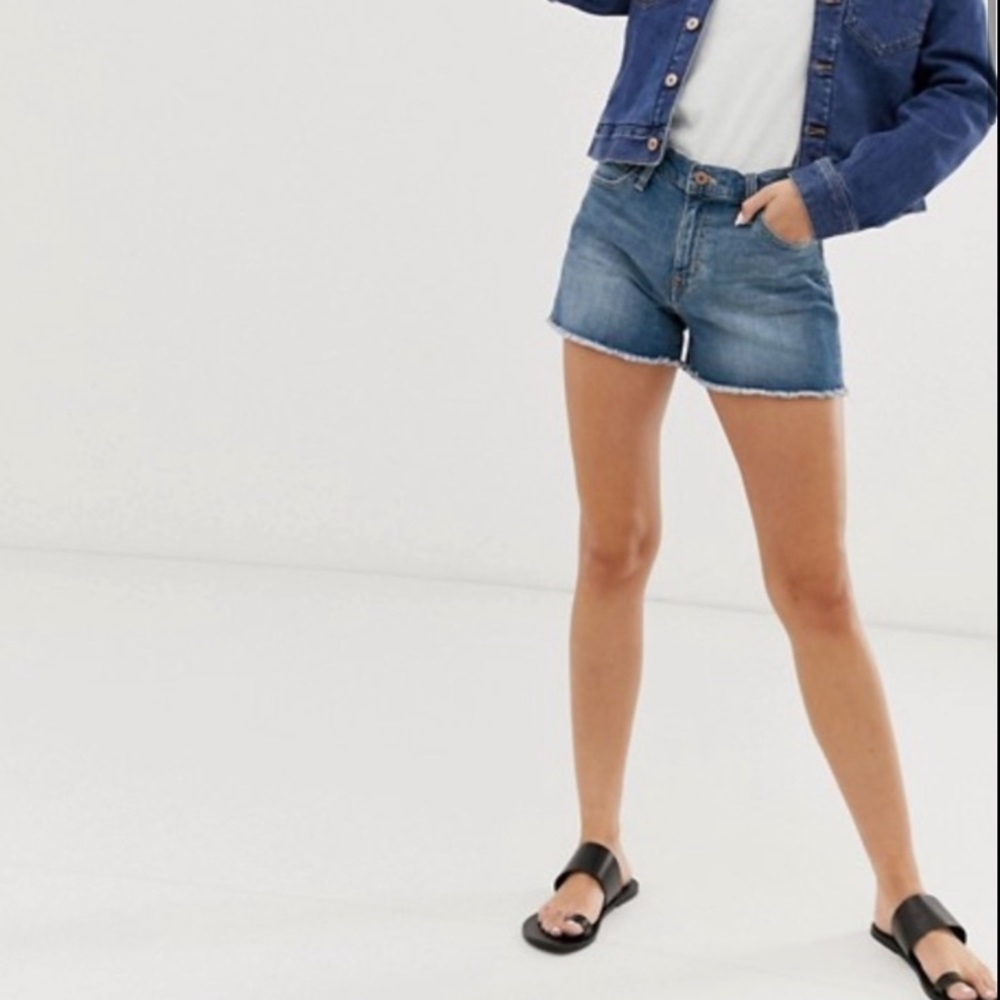 *WORN ONCE* J. Crew Indigo Raw Edge Denim Shorts